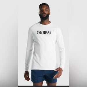 Gymshark Men's Long Sleeve Shirt - Gray